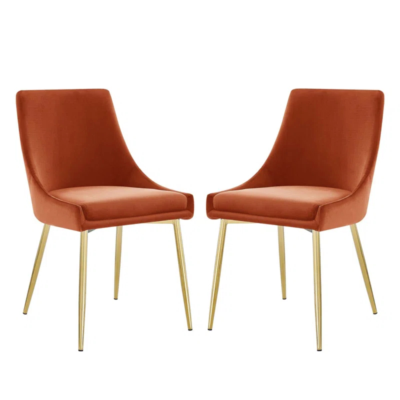 Modway Modway Viscount Performance Velvet Dining Chairs (Set of 2)