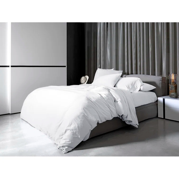 Viola White Egyptian Cotton King Lace Pillow Sham