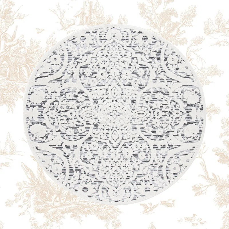 Kelly Clarkson Home Jake Oriental Ivory/Gray Indoor / Outdoor Area Rug
