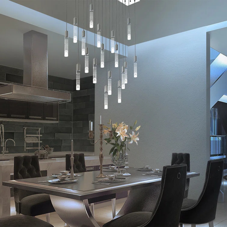 Blackjack Lighting Gradient 1" Acrylic Light Guide Single Pendant - 3W