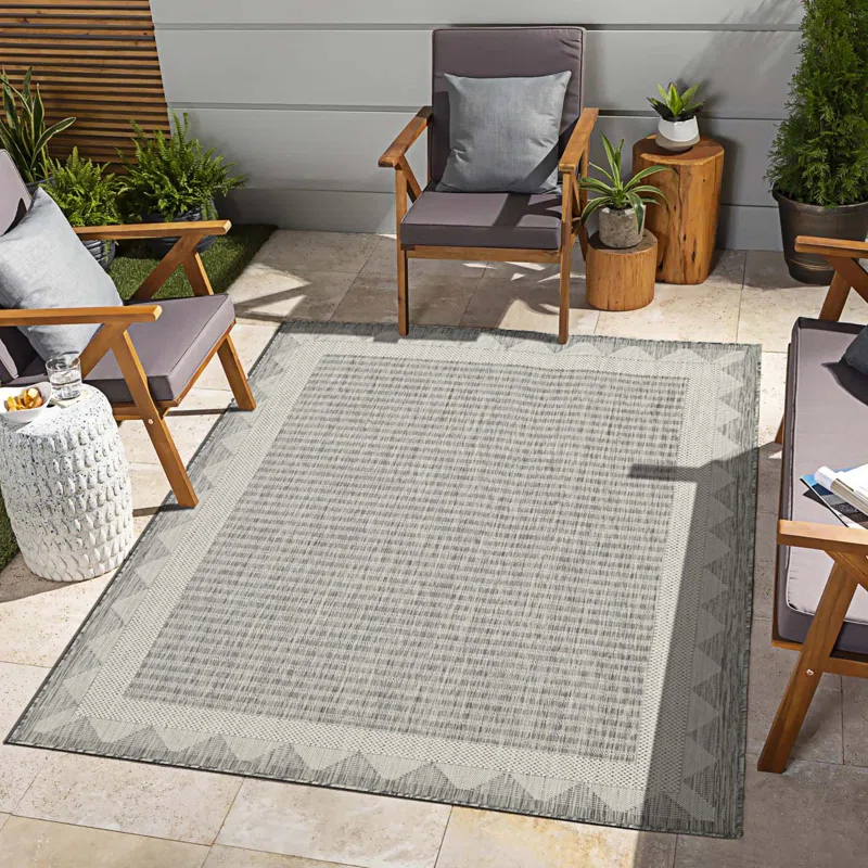 Bungalow Rose Indoor/Outdoor Area Rug, Area Rug For High Traffic Areas
