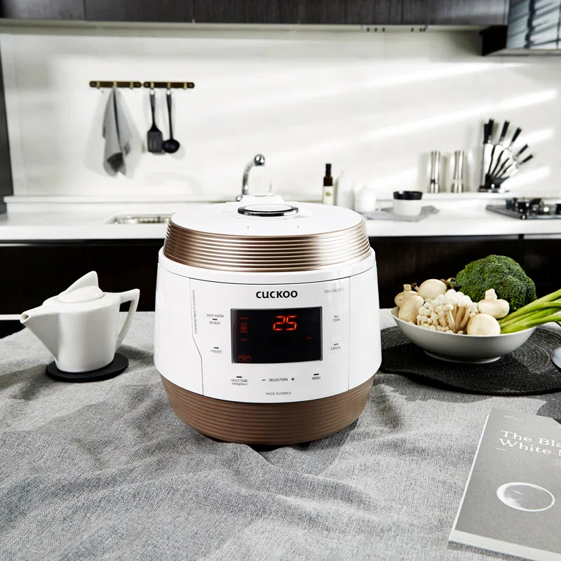 Cuckoo Electronics CUCKOO CMC-QSB501S 5QT Electric Pressure Cooker with 10 Menu Options and Stainless Steel Pot