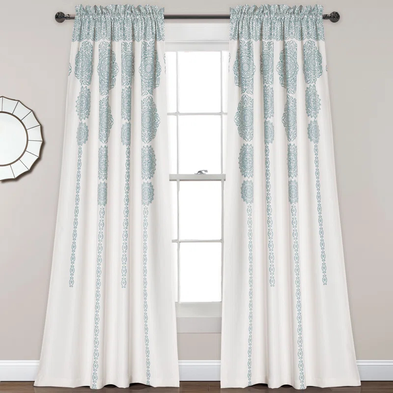 Lush Decor Bremond Polyester Room Darkening Curtain Pair (Set of 2)