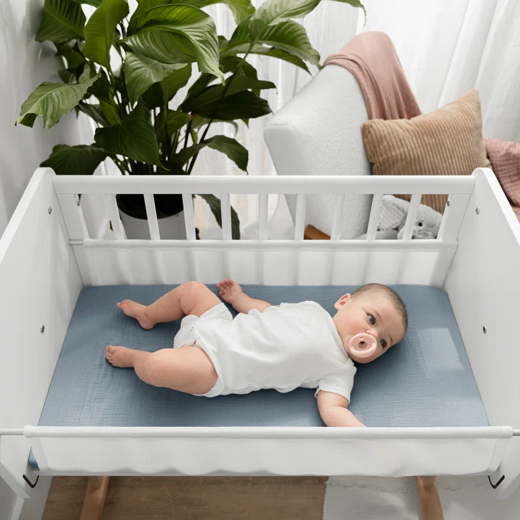 Comfy Cubs Fiited Sheets Cotton Blend Fitted Bassinet Sheet