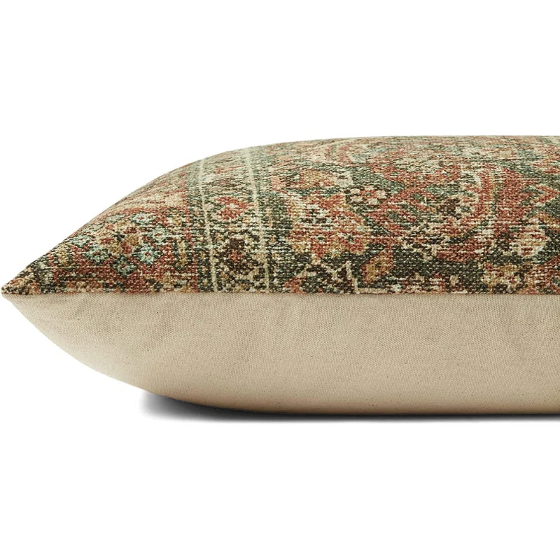 Angela Rose X Loloi Dawn Charcoal / Rust Pillow