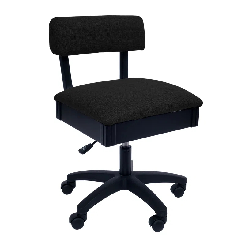 Arrow Sewing Adjustable Height Hydraulic Sewing Chair with Under Seat Storage by Arrow Classic Sewing Furniture