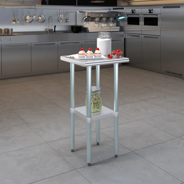 Amgood 18 in. x 18 in. Stainless Steel Table