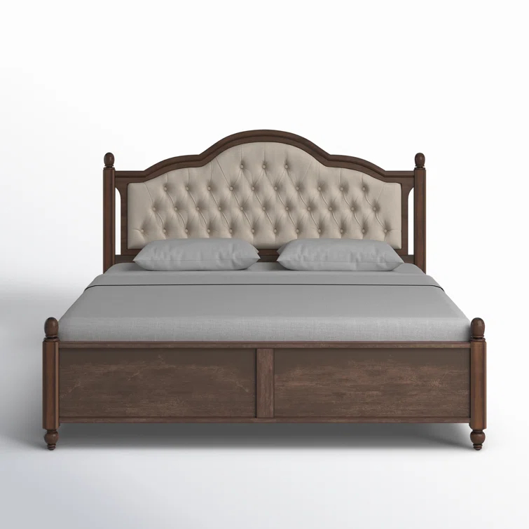 Lark Manor™ Amilio Upholstered Bed Solid Wood Platform