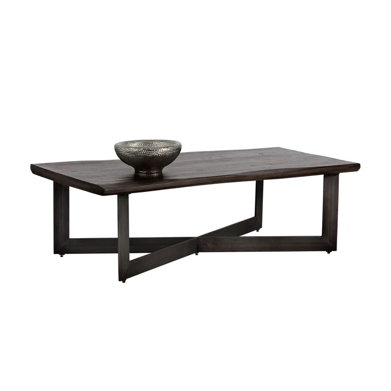 Metivier Solid Wood Top Coffee Table