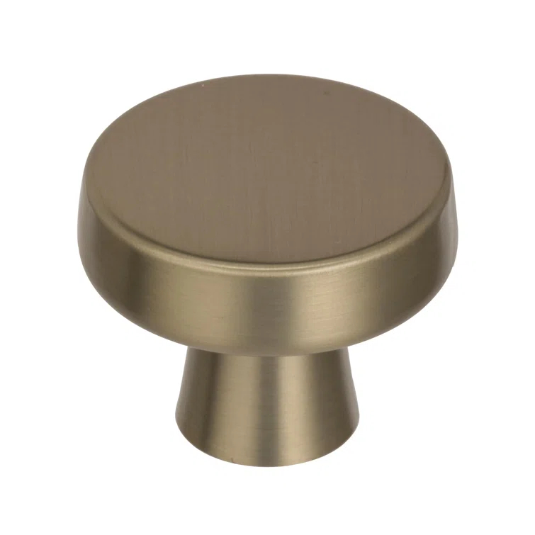 Amerock Blackrock 1-5/16 inch (33mm) Diameter Golden Champagne Cabinet Knob