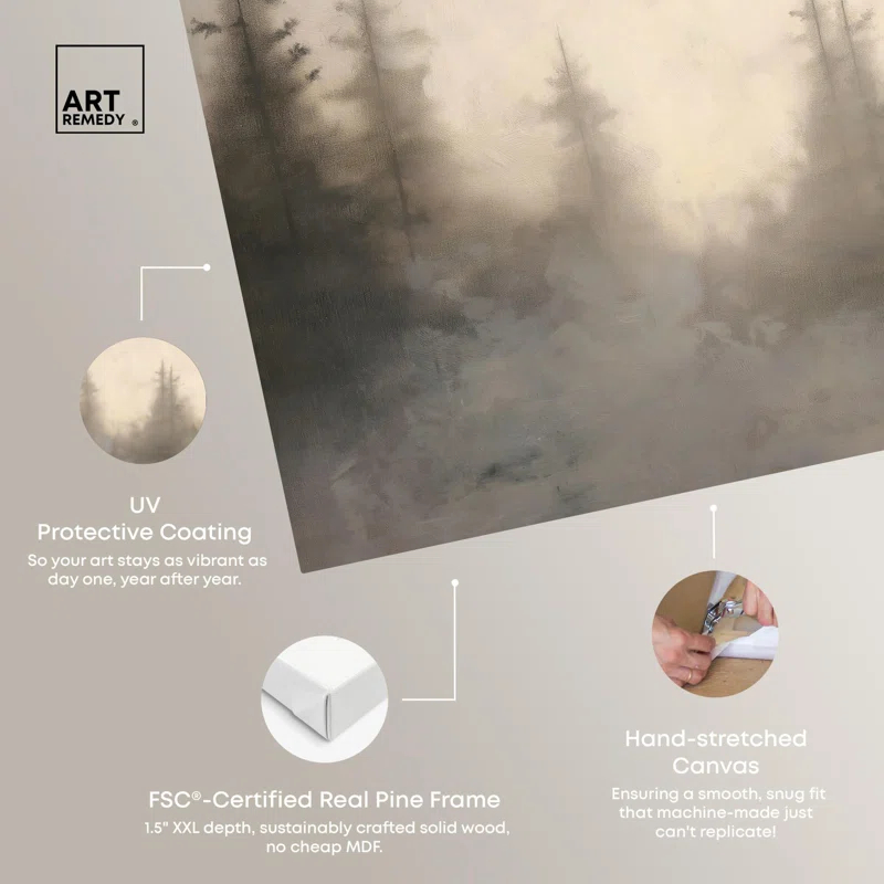 Art Remedy Forest's Breath Canvas Vintage Art Prints by Art Remedy