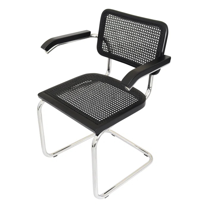 Breuer Chair Company Marcel Breuer Cesca Cane Cantilever Dining Armchair Arm Chair