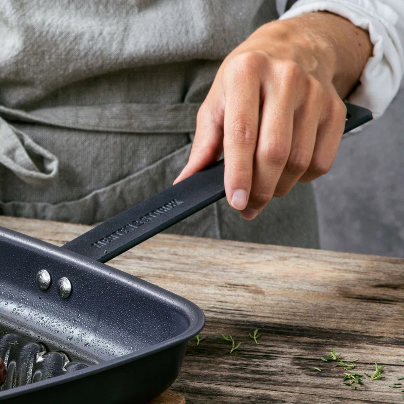 Merten & Storck Pre-Seasoned Carbon Steel Square Grill Pan