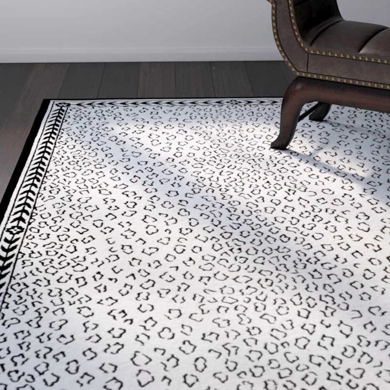 Chelsea Hand Hooked Wool Animal Print Rug