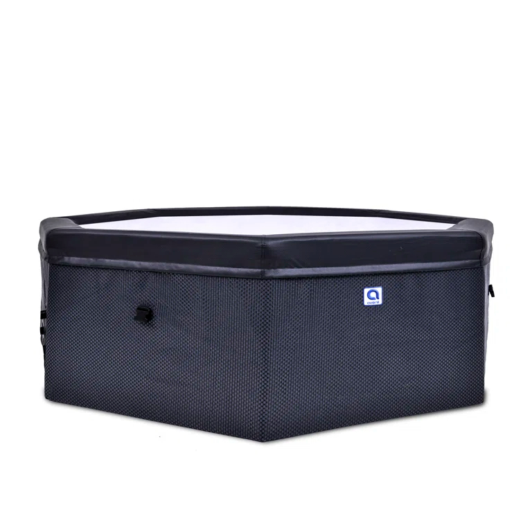 Pool Central Avenli Aegean 6-Person Rigid Foam Wall Portable Hot Tub Spa