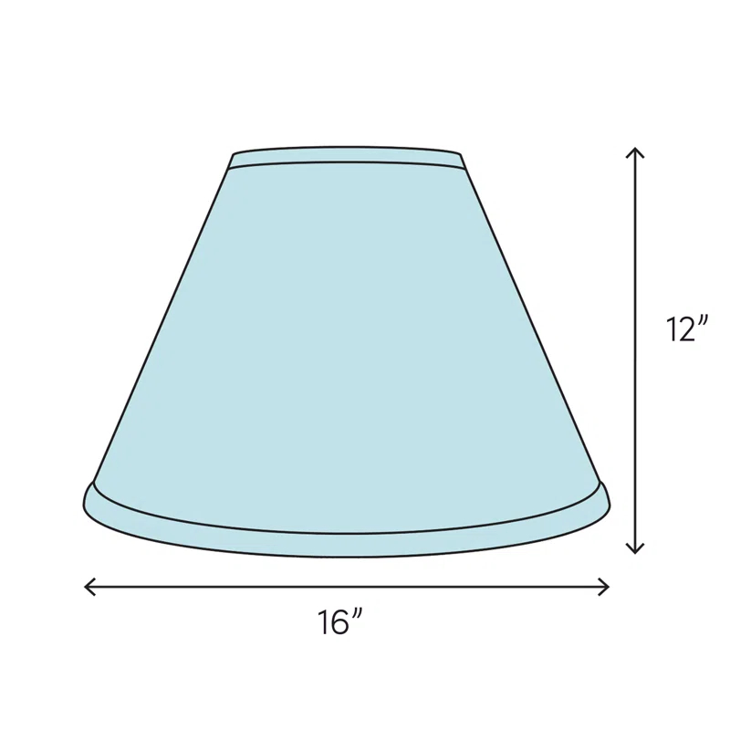 Home Concept Inc 12'' H x 16'' W Linen Empire Lamp Shade