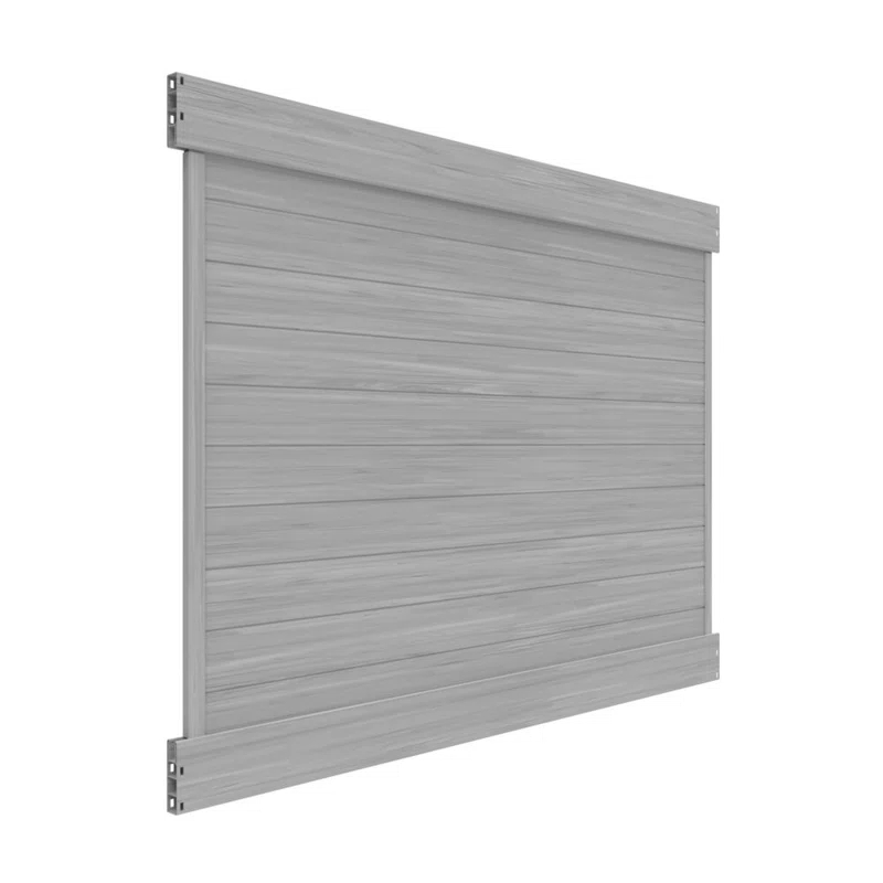 Barrette Outdoor Living Horizontal Fence Driftwood Vinyl Privacy Panel Kit
