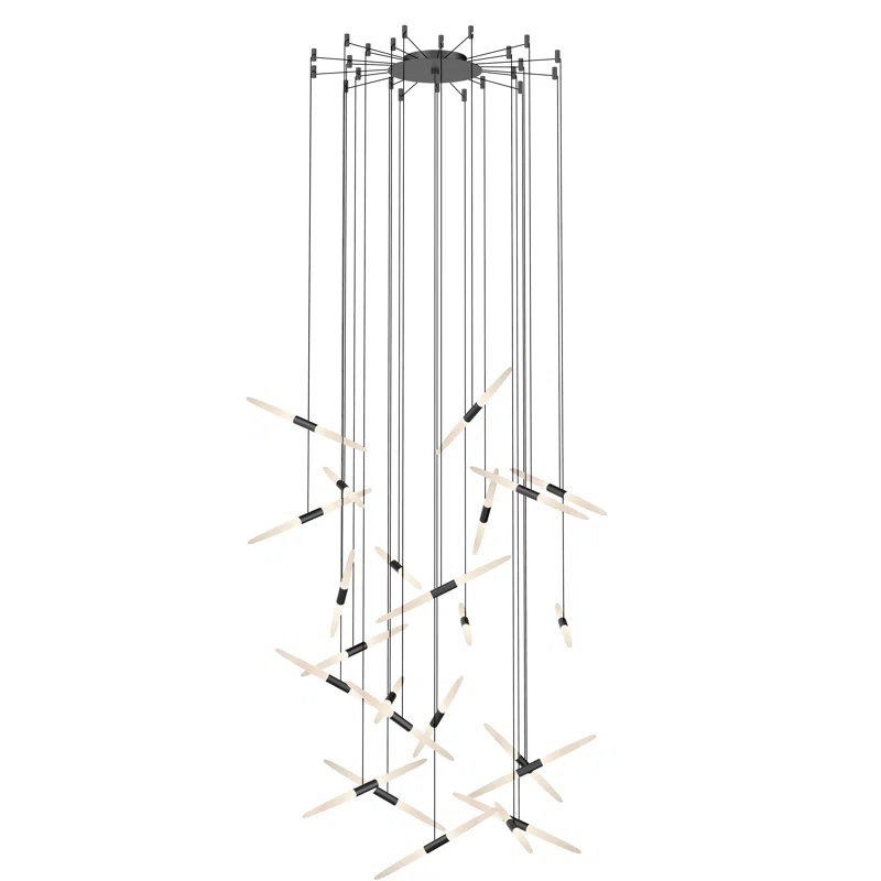 Ballet 24 - Light Dimmable LED Geometric Chandelier
