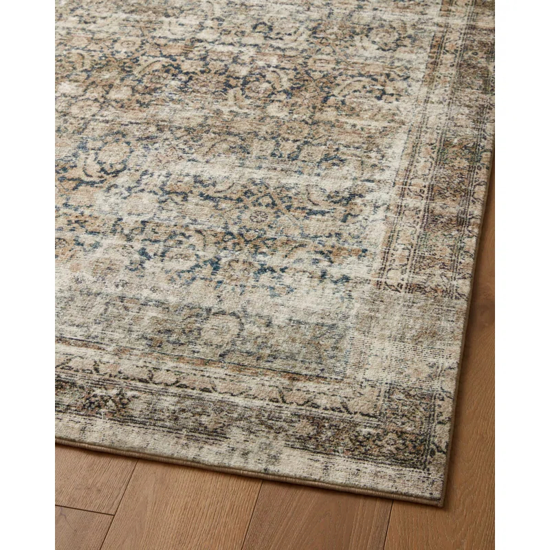 Amber Lewis x Loloi Morgan Navy / Sand Area Rug feat. CloudPile