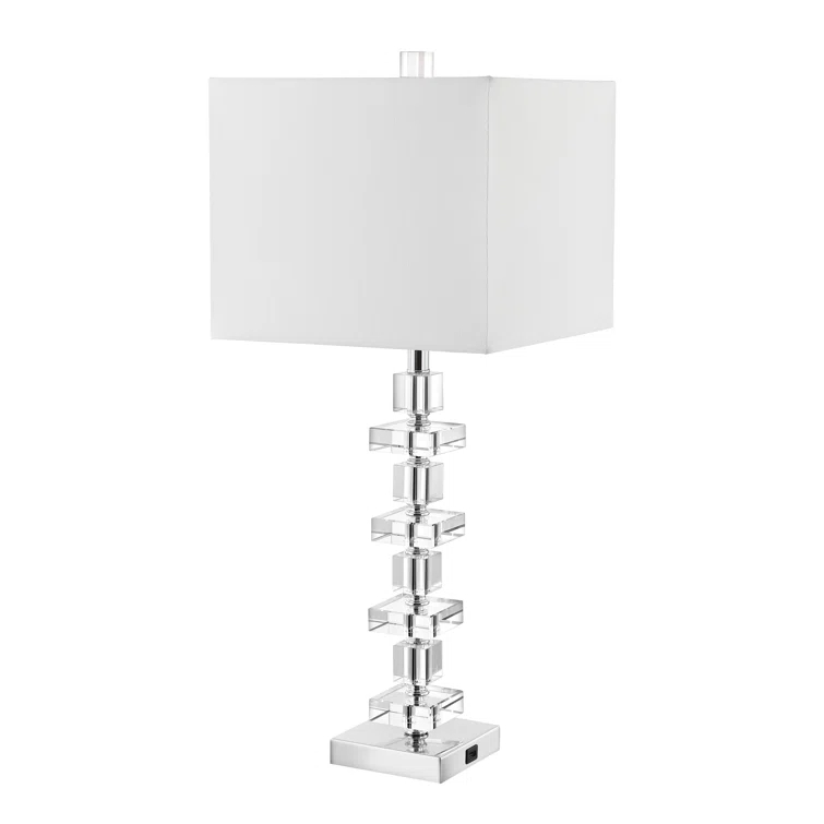 Willa Arlo™ Interiors Vaughan Crystal USB Table Lamp