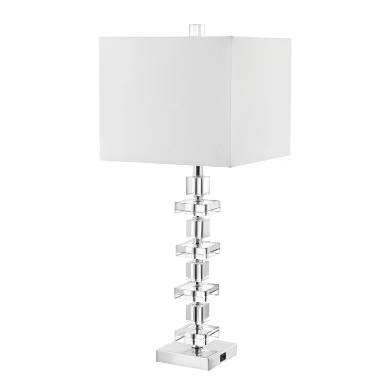 Willa Arlo™ Interiors Vaughan Crystal USB Table Lamp