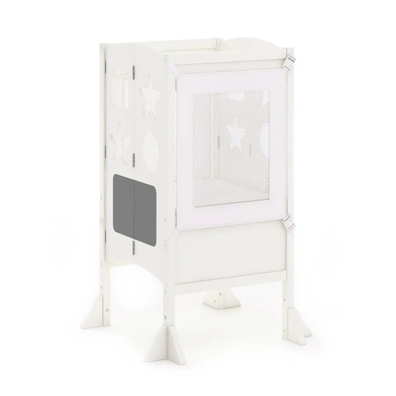Guidecraft Classic Kitchen Helper Foldable Step Stool