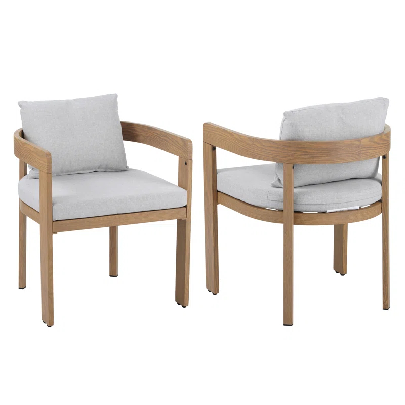 Wade Logan® Jerry Aluminum Dining Chairs (Set of 2)