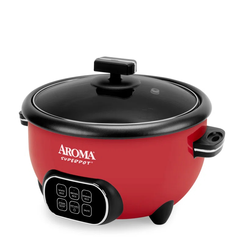 Aroma 10-Cup (Uncooked) / 20-Cup (Cooked) Super Pot Rice & Grain Cooker, Food Steamer & Multicooker