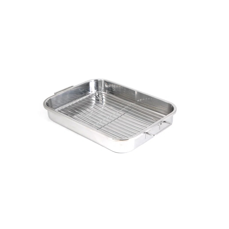 Cook Pro Cook Pro All-In-One 9.5'' Stainless Steel Roasting Pan with Rack