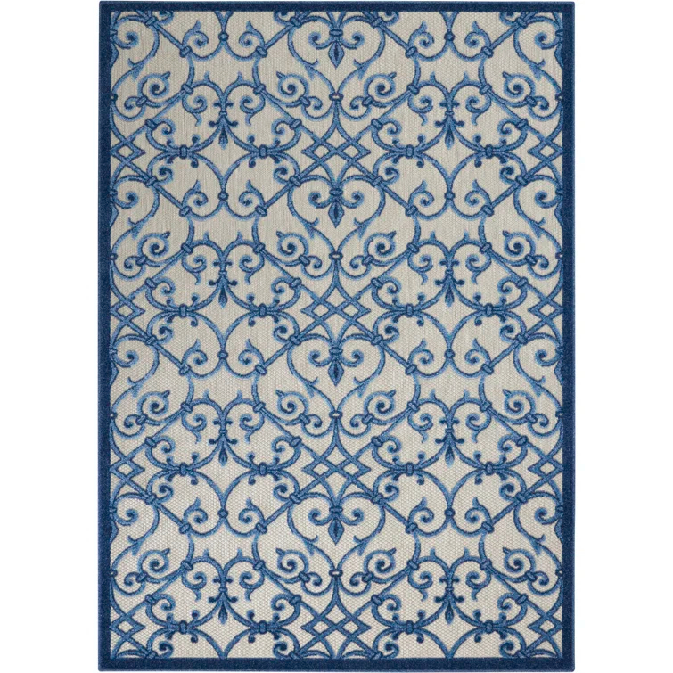 Lark Manor™ Rectangle Isalia 3'6" x 5'6" Area Rug in Blue/Gray