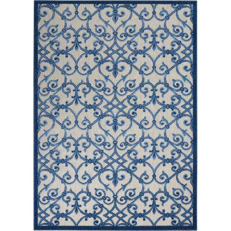 Lark Manor™ Rectangle Isalia 3'6" x 5'6" Area Rug in Blue/Gray