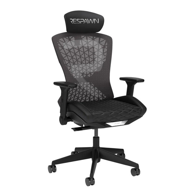 Respawn RESPAWN SPIRE Ergonomic Mesh Office Gaming Chair - High Back Home PC Computer Desk Reclining Gaming Chair, Adjustable Armrests, Adjustable Headrest, Knitted Mesh Back, Cooling Gel Seat