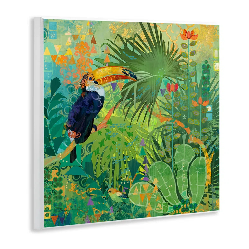 Stupell Industries " Toucan Rainforest Nature " by Evelia Designs