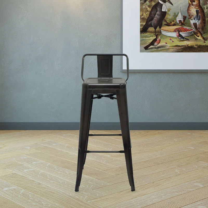 Amerivend Works Counter Stool with Metal Frame