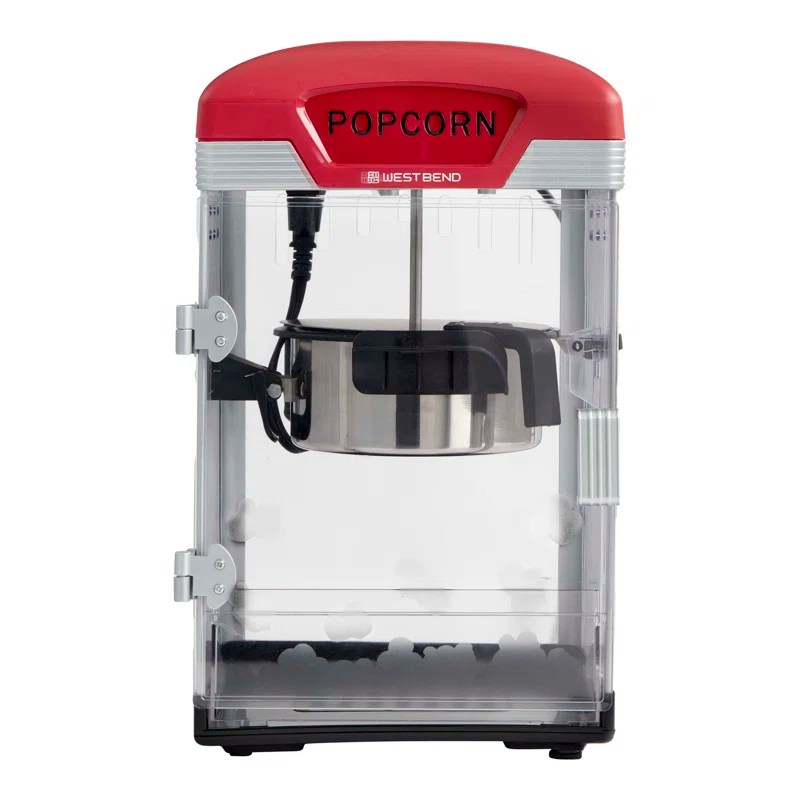 West Bend West Bend Theater Crazy 4 Qt. Popcorn Machine, In Black
