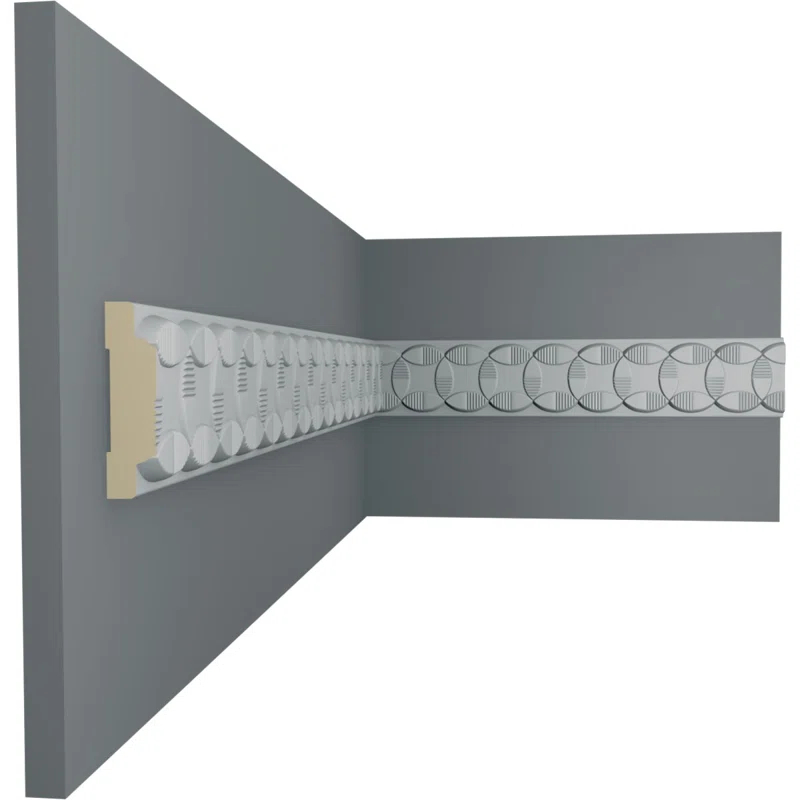 1 7/8"H x 1/2"P x 94 1/2"L, (1 1/8" Repeat), Cole Chair Rail (Set of 8)