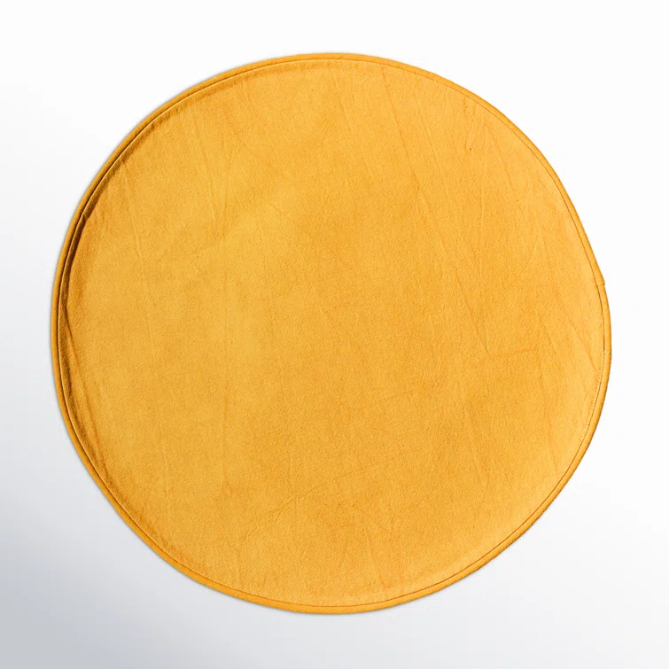 Blush And Pine Color Block Round Placemat Set Of 4