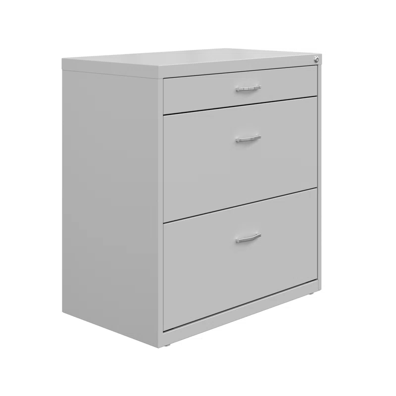 Inbox Zero Clete 30'' Wide 3 -Drawer Steel File Cabinet
