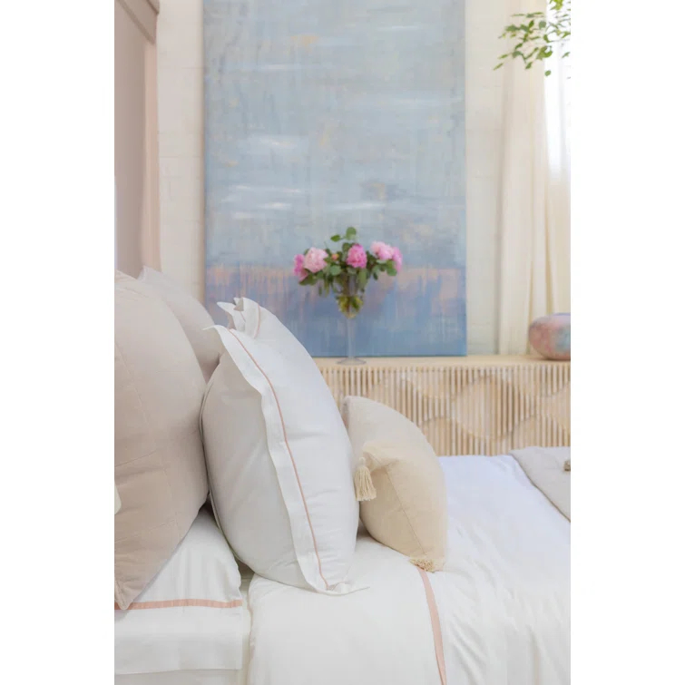 Bianca Velvet Pillow by Pom Pom at Home - Blush / Lumbar