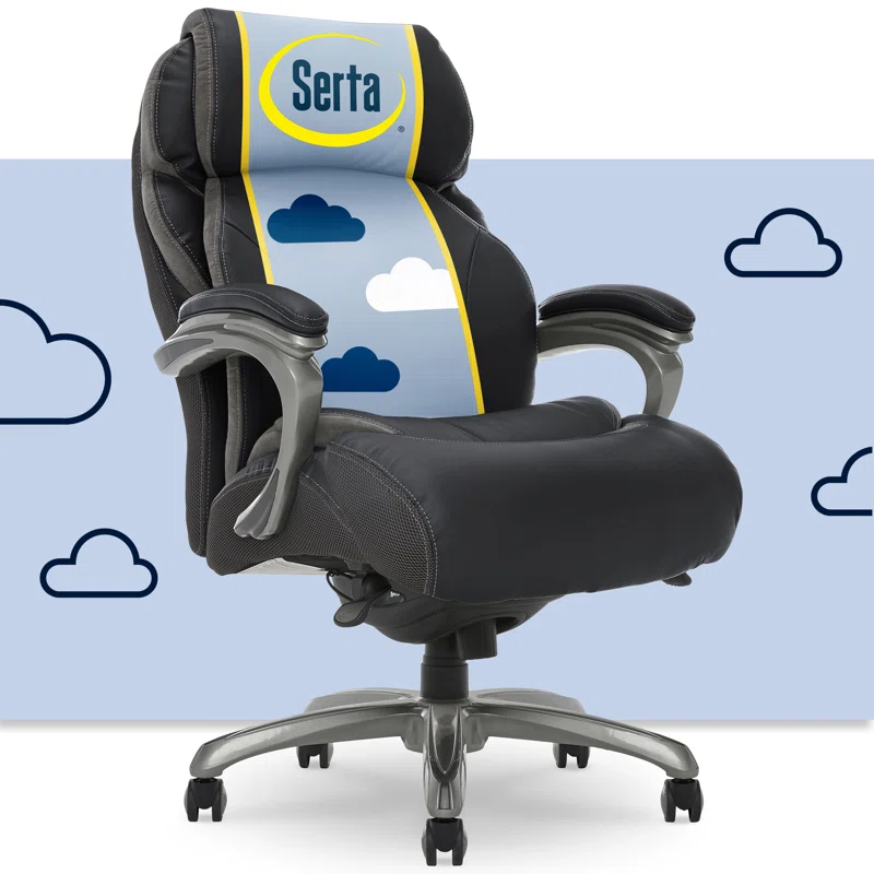 Serta Serta Jackson Big and Tall Executive Office Chair with AIR Technology and Smart Layers