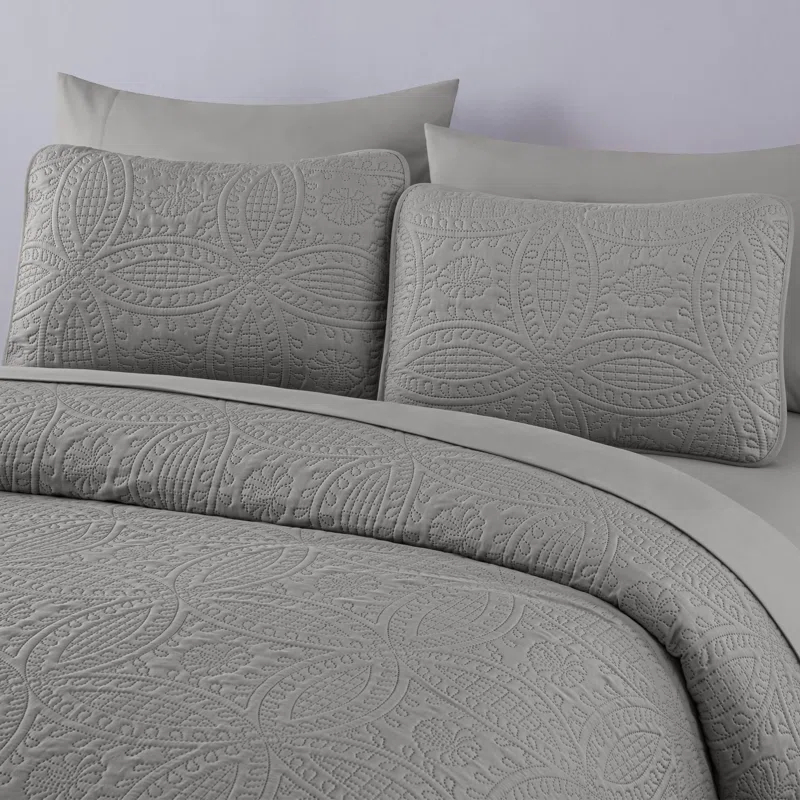 Chezmoi Collection Liam Microfiber 7 Piece Bed in a Bag Comforter Set