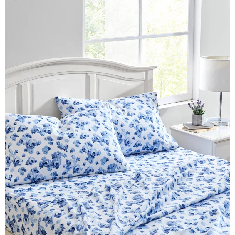 Laura Ashley Laura Ashley Cotton Flannel Cozy Sheet Sets