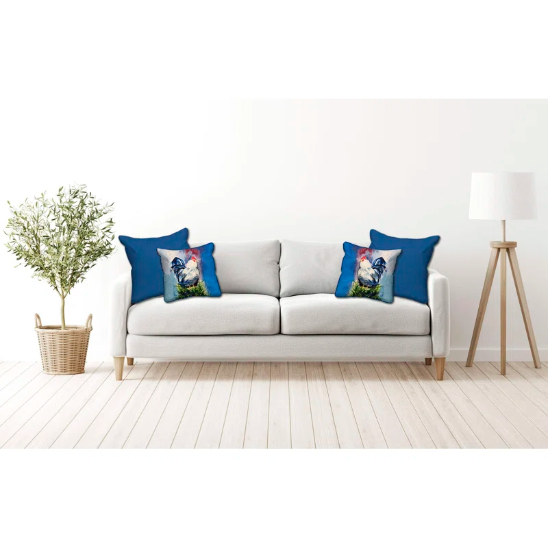 Betsy Drake Interiors No Decorative Addition Indoor/Outdoor Throw Pillow