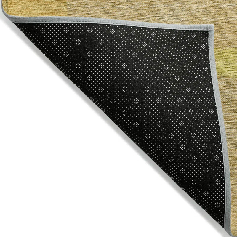 Machine Washable Indoor/Outdoor Chayden ACN1028 Gold Rug