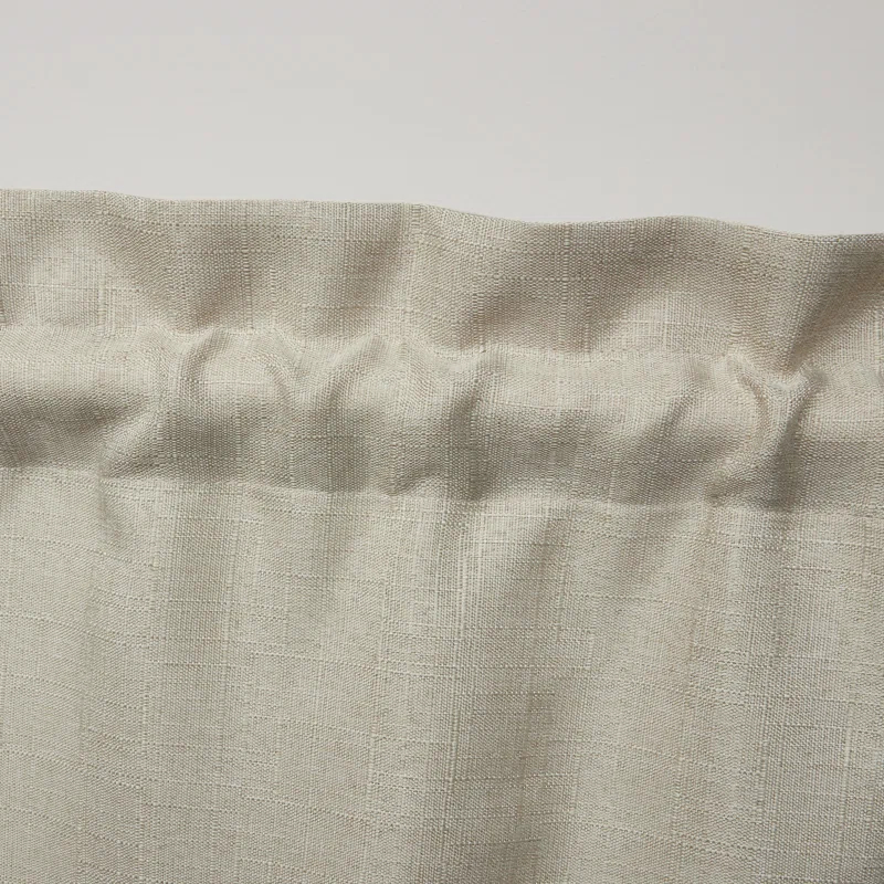 Amalgamated Textiles Exclusive Home Loha Light Filtering Rod Pocket Scalloped Valance