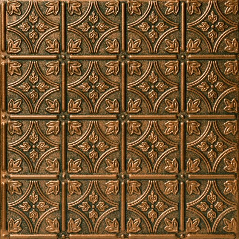 Emma's Flowers 1.64 ft. x 1.64 ft. Glue-Up Polystyrene Ceiling Tile (Set of 48)