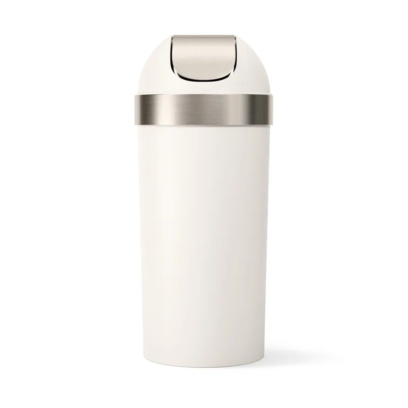 Umbra Venti Plastic Swing Top Trash Can - 16 Gallons