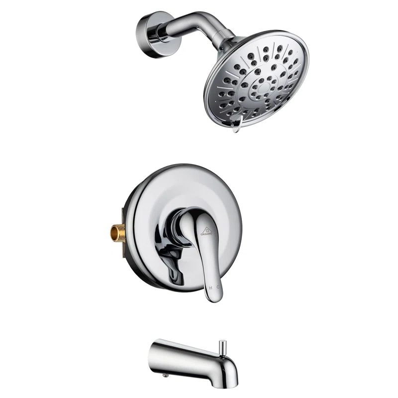 CASAINC HM-B202-SQ-CP All-In-One Kit with Rough in-Valve