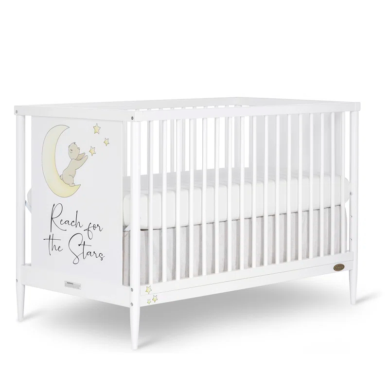 Dream On Me Moon Bear Reaching for the Stars 4-in-1 Convertible Crib
