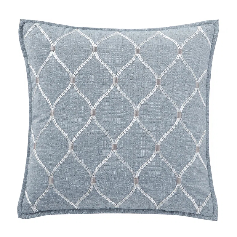 Florence Embroidered Reversible Throw Pillow